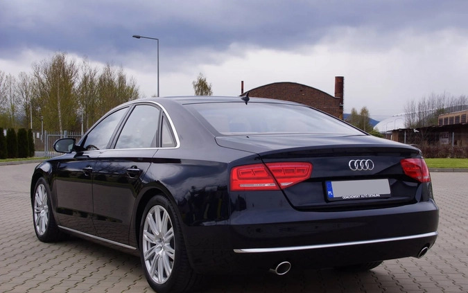 Audi A8 cena 91750 przebieg: 271831, rok produkcji 2010 z Góra małe 46